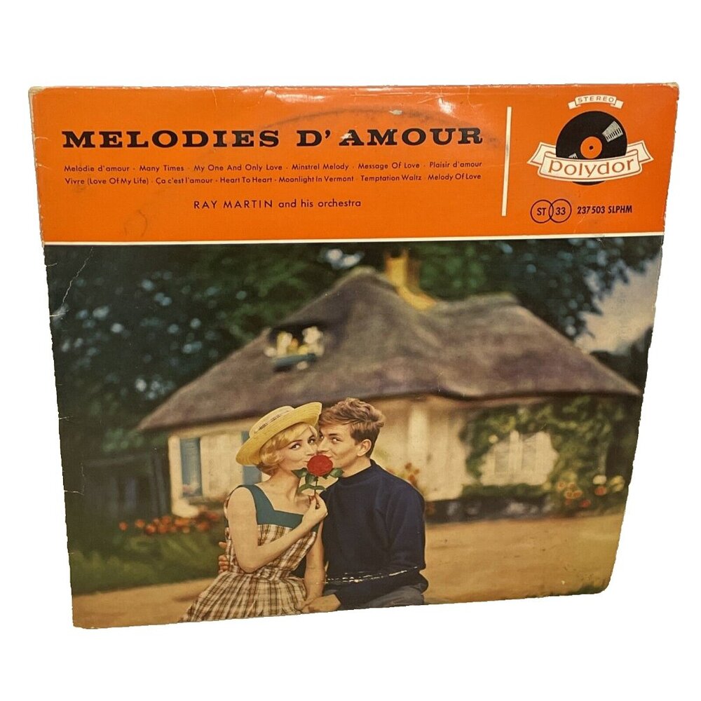Ray Martin Melodies D'Amour (Vinyl, 1958) Polydor 46 093 LPHM VG+ LP Record